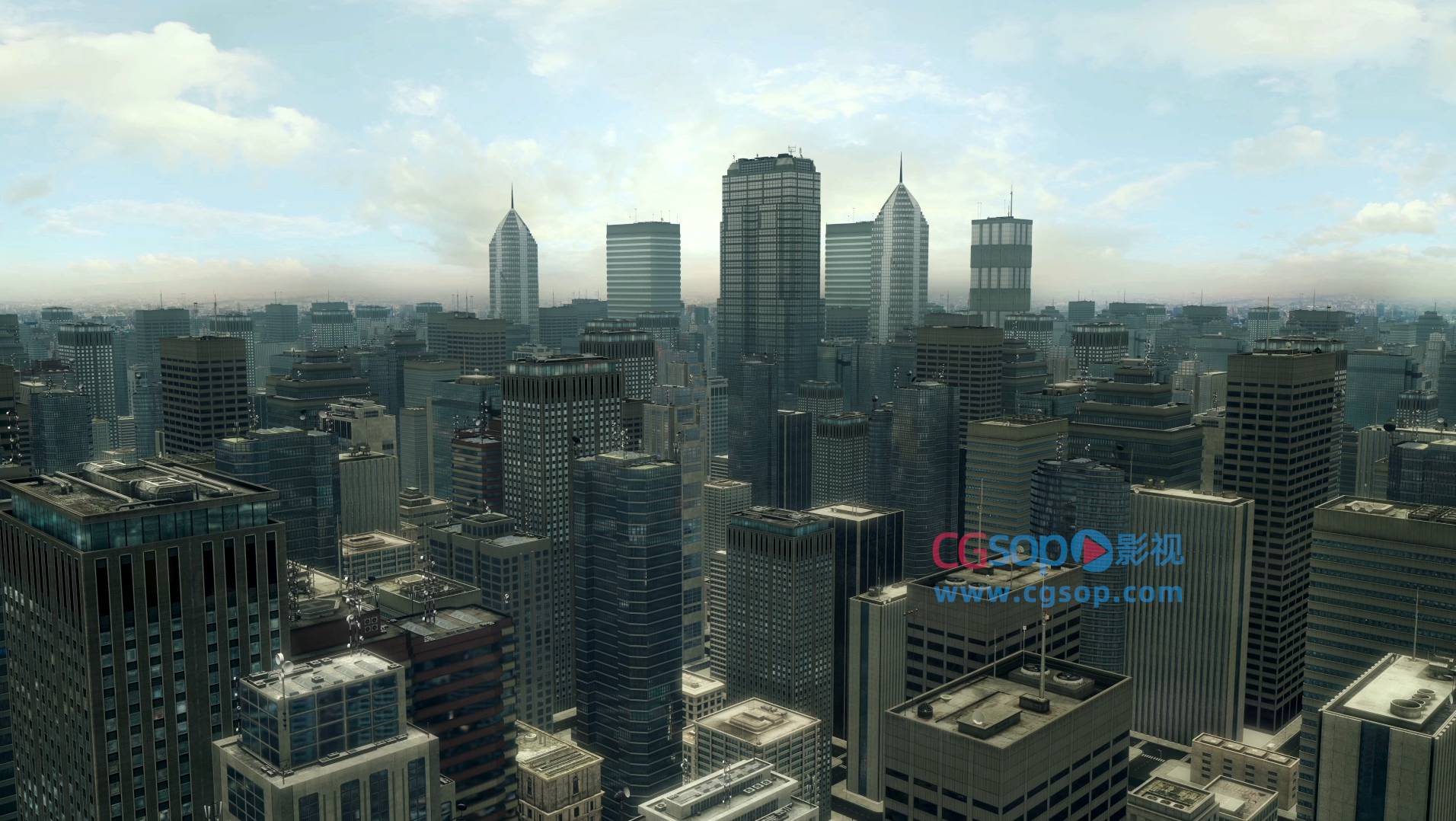城市高楼大厦视频背景素材