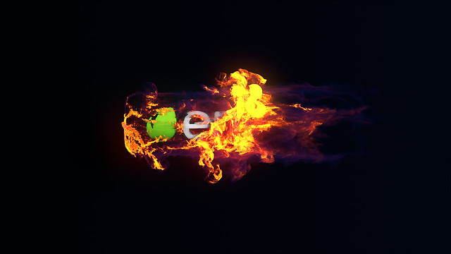 火焰燃烧爆炸logo标志演示动画