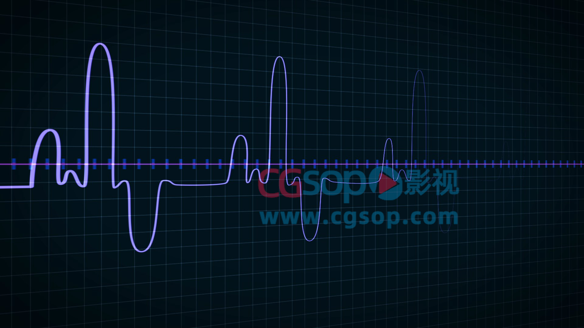 高科技仪表检测心脏速率显示器医疗研究观察视频素材