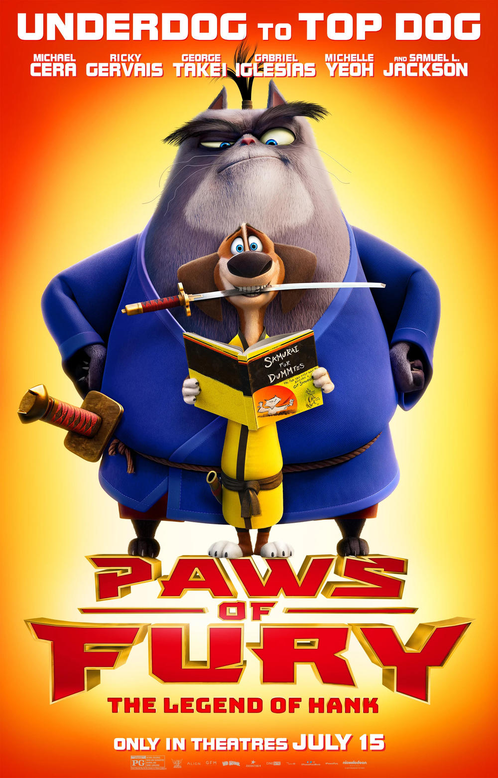 猫狗武林_刀锋剑客 预告片 Paws of Fury: The Legend of Hank