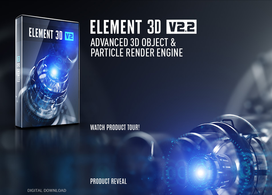 E3D三维模型插件Element 3D v2.2.3 Win和Mac汉化版本