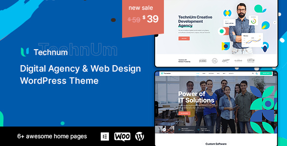 Technum| Digital Agency&网站设计WordPress主题