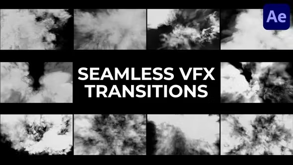 爆炸火焰波浪和烟雾过渡效果VFX视觉特效动态图形元素 VFX Transition Pack for After Effects