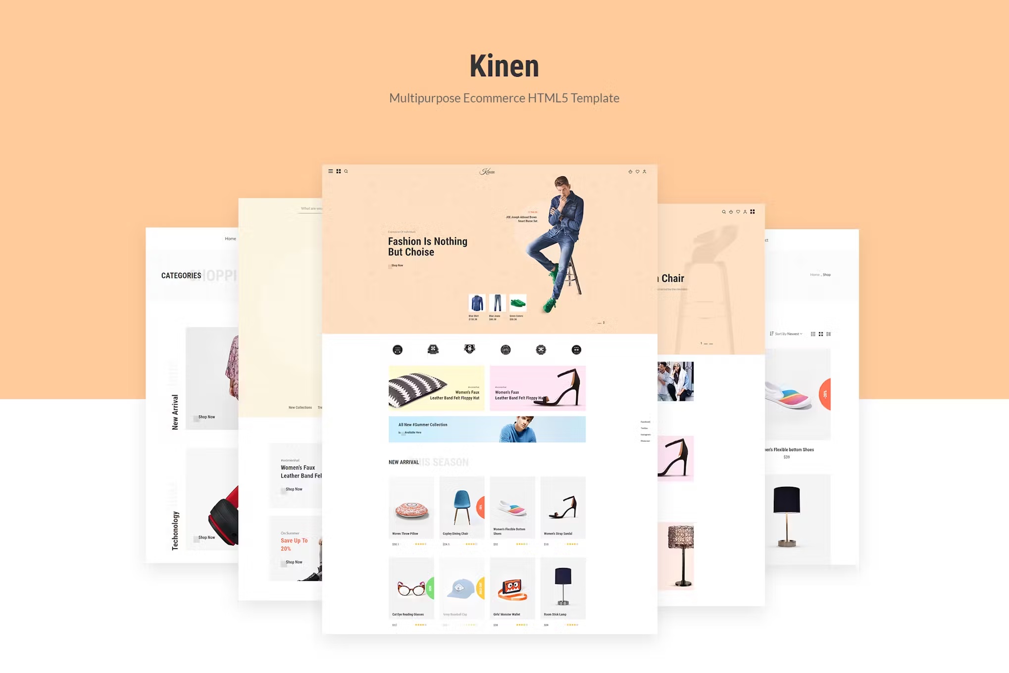 Kinen|多用途电子商务HTML5模板