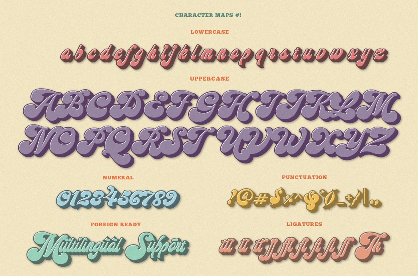 中途岛-复古字体